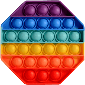 Rainbow popit with transparent background