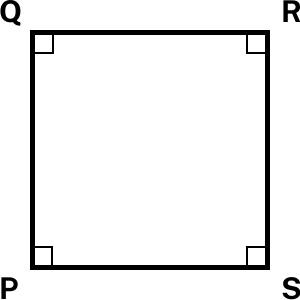 Black square (rectangle whose all sides are equal length) with transparent background