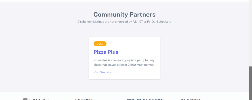 View community partners in donation page