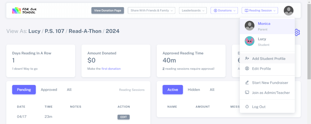 Add second student account